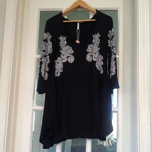 Chic Black Maternity Tunic  Size L